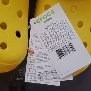 Yellow Crocs, NWT Size 11 Mens